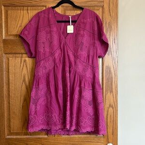 Free People Magenta Boho Dress